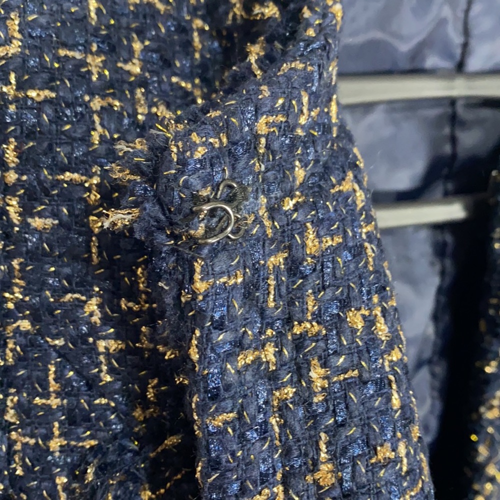 New Open Front With Clasp Tweed Jacket - image 4